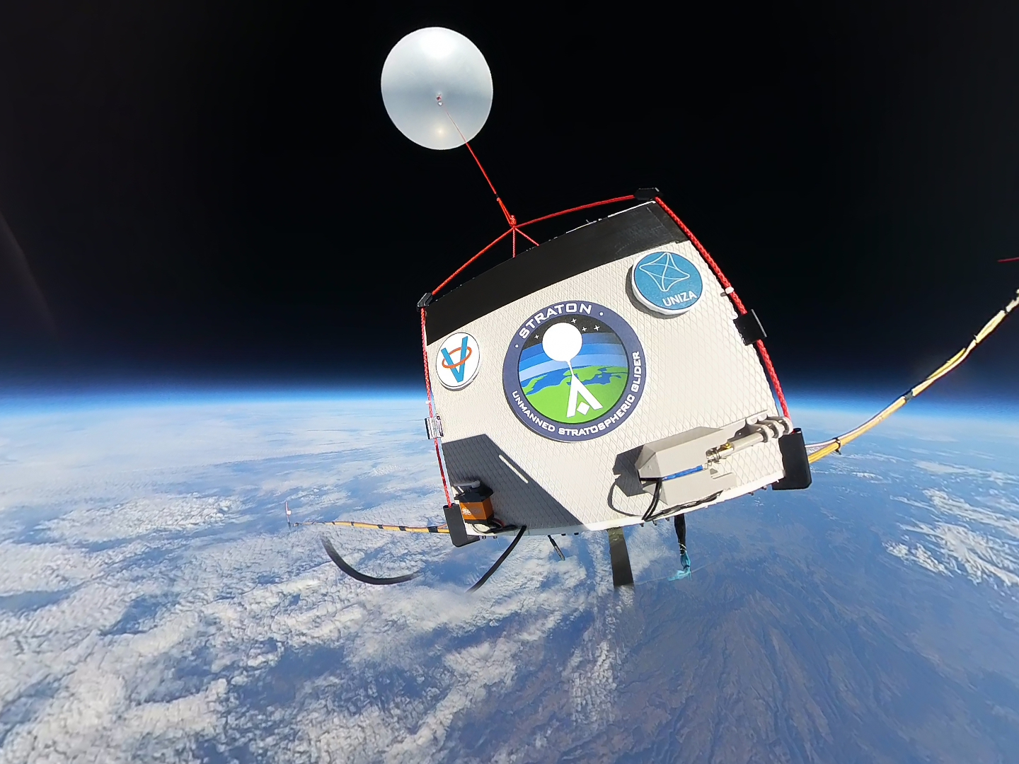 Scientific payload in the stratosphere